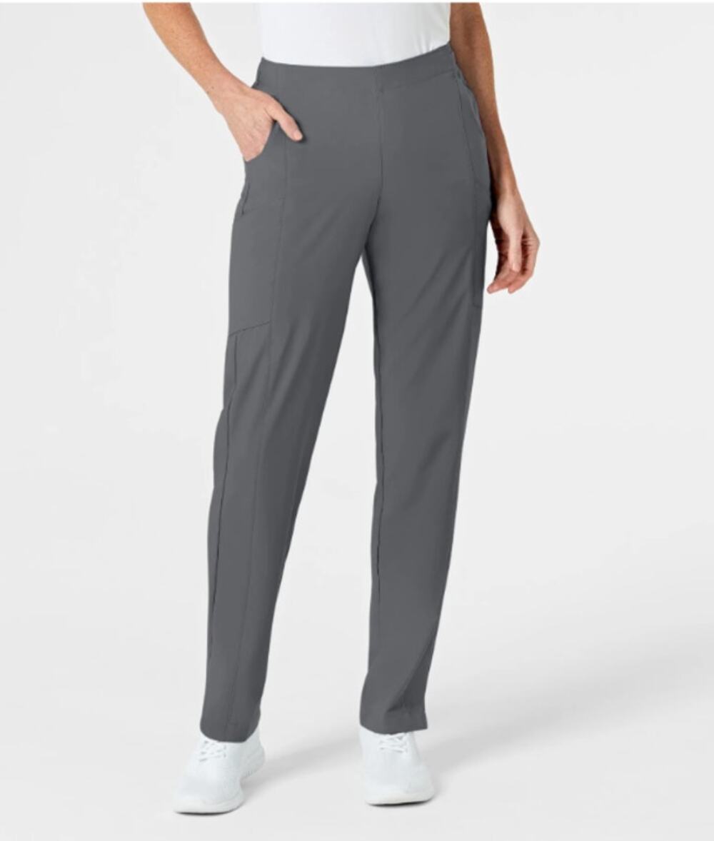 WonderWink W123 Scrub Pants Women 2X Gray Pewter 5155 Cargo Stretch NWT